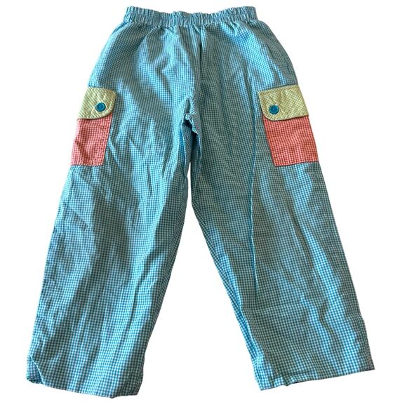 Beauxet Belles Reversible Gingham Cargo Pants - Size 1 - Picture 1 of 7
